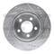 Dynamic Friction Co BRAKE ROTOR DRILLED AND SLOTTED SILVER 631-42026L - alternate 1